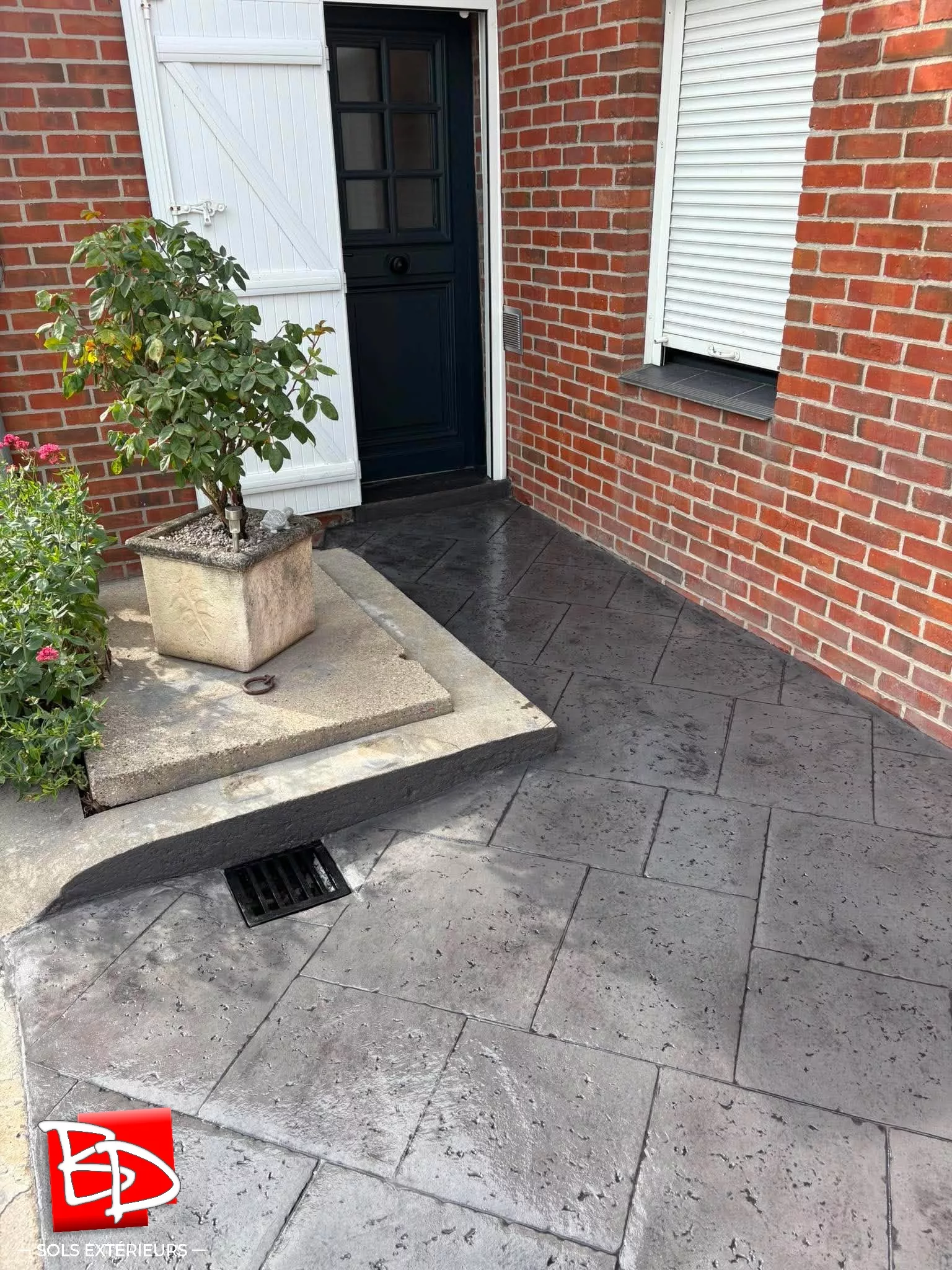 Trottoir en devanture