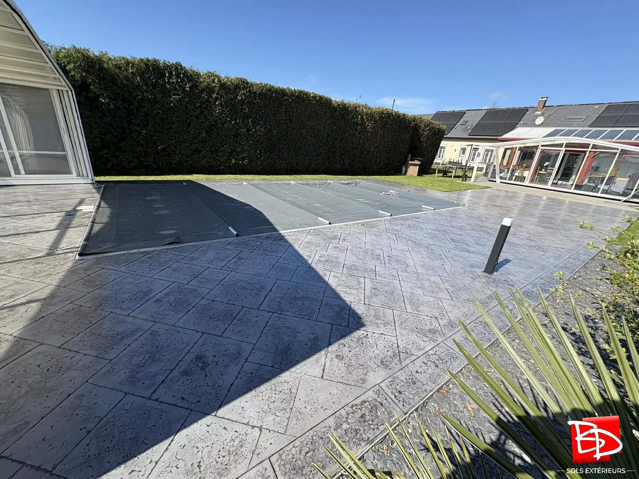 Plages de Piscine en Béton Imprimé